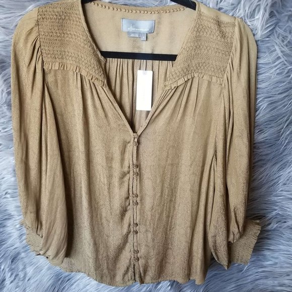 Anthropolodie -Cacee Button down blouse - Picture 2 of 6